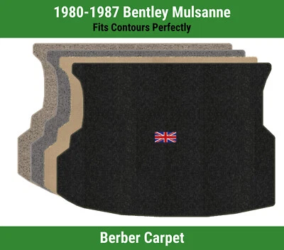 Alfombra de maletero Lloyd Berber para Bentley Mulsanne 1980-1987 con logotipo de bandera británica Foto 1 de 4