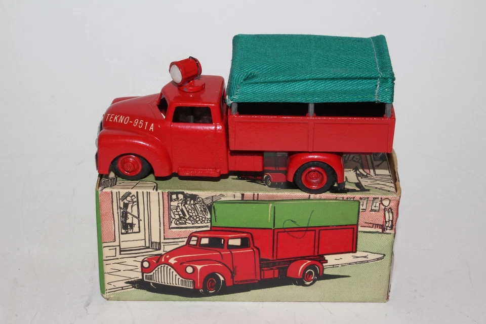 Tekno Toys, camión cubierto #951-A años 50 con caja, bonito original Foto 1 de 4