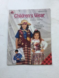 Children's Wear Wearable Art Back to School Outfits Clothing Pattern Book 1996 - Picture 1 of 2