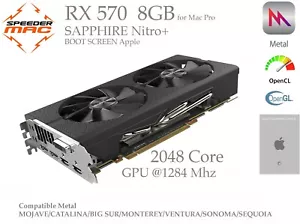  AMD Radeon Rx 570 8GB SAPPHIRE Nitro (Bootscreen) für Mac Pro (Rx 580) - Bild 1 von 4