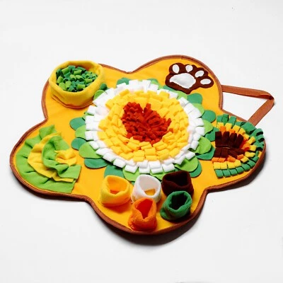 Dog Pet Feeding Mats Puppy Sniffing Pad Gift Toy Helps Slow Eating Durable Felt - Image 1 of 3