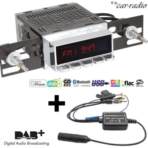 RetroSound Radiomodul Motor-6 DAB+ mit Chrom Display und DAB Antennensplitter - Bild 1 von 7
