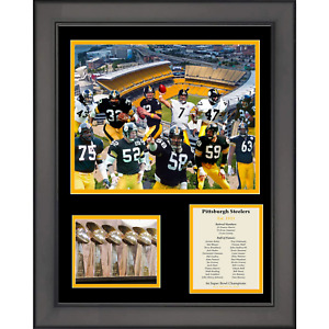 Framed Pittsburgh Steelers All-Time Greats Legends 12"x15" Football Photo