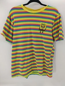 Nickelodean Spongebob gestreiftes T-Shirt Gr. XL gesticktes Logo - Bild 1 von 9
