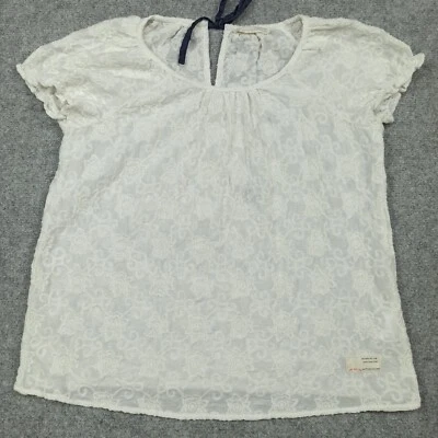 Odd Molly Blouse 1 - S Silk Cotton Floral White Embroidered Top Shirt 104 Small - Image 1 of 4