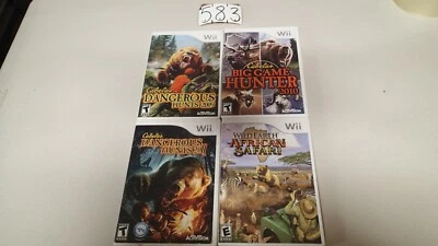 4- nintendo wii games,cabelas dangerous hunts 2009, 11, African safari, big game - Image 1 of 4