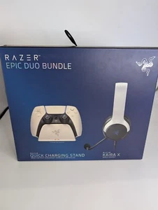 Razer Epic Duo Bundle –Kaira X Wired Gaming Headset + Quick Charging Stand – PS5 - Picture 1 of 22