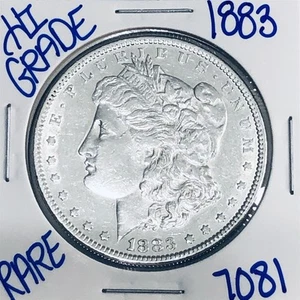1883 MORGAN SILBER-DOLLAR AUTHENTISCHE HOHE QUALITÄT US-PRÄGEANSTALT MÜNZE KOSTENLOSER VERSAND 7081 - Bild 1 von 3