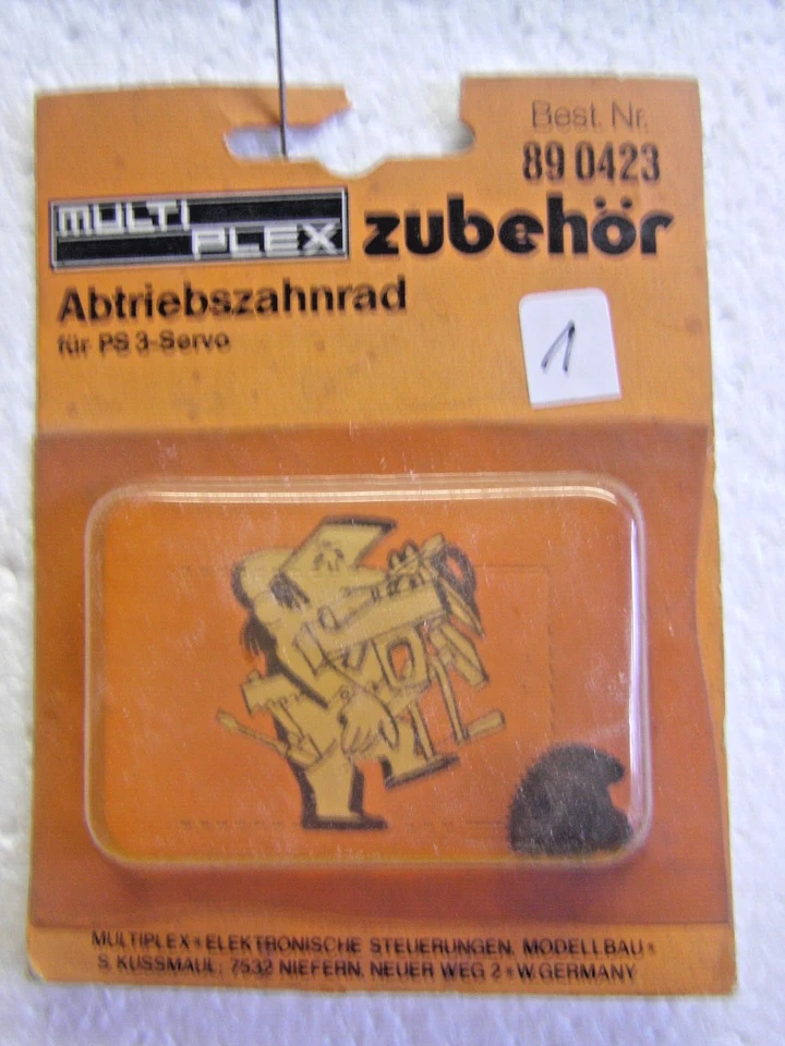 Abtriebszahnrad für PS 3-Servo, Multiplex, alte Best.Nr. 890423 mit OVP, Nr. 1 - Bild 1 von 1