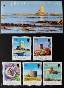 Jersey Stamps: "Jersey Coastal Towers" MNH Presentation Pack 5v Mint Set 2005 - Picture 1 of 4