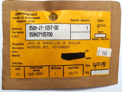 350A27-1057-00 QTY 2 NEW Washers Set AIRBUS HELICOPTER EUROCOPTER AS350 H125 Foto 1 de 3