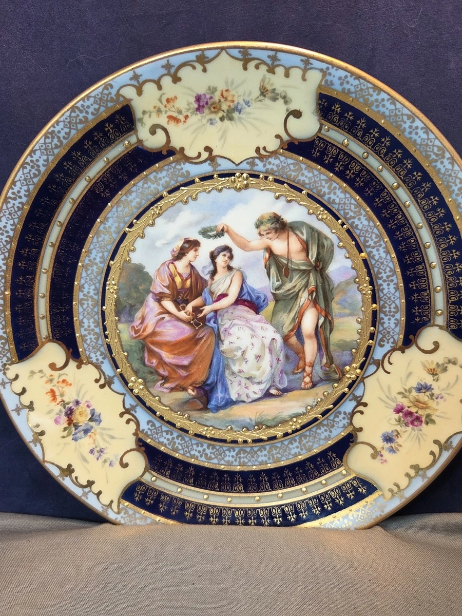 ロイヤルヴィエナ　プレート　アンティーク p_princeコレクション ヴィエナスタイル金彩絵皿 ローレライ