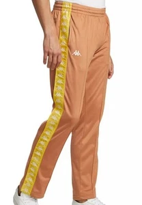 Pantalones deportivos vintage Kappa Check marrón y amarillo para hombre talla pequeña  - Imagen 1 de 11