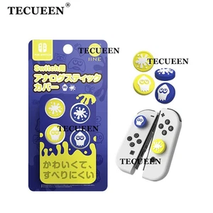 For Nintendo Switch Lite Joy-Con Pro Controller Thumb Grips Caps for Splatoon 3 - Picture 1 of 4