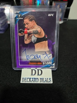 2019 Topps UFC Knockout Jessica-Rose Clark Auto /25 - Image 1 of 2