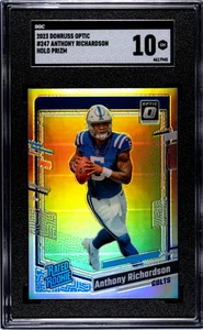 2023 Donruss Optic Holo Prizm Anthony Richardson #247 RC SGC 10 ๐ - Picture 1 of 2