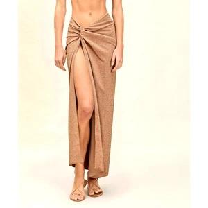 Devon Windsor the Gwen Skirt NWT $180 sz XS/S Gold glitter resort cruise - Picture 1 of 7