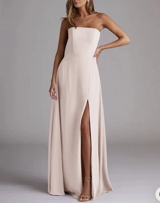 Платье подружки невесты Azazie Wren размер A4 лепесток розы - Изображение 1 из 3