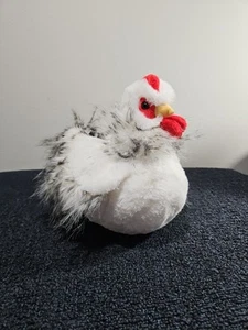Douglas Cuddle Toys Salty the White Chicken Hen 9" Stuffed Animal #1792 - Picture 1 of 7
