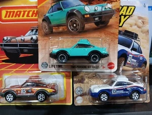 matchbox cars 1985 PORSCHE 911 RALLY LOT OF 3 DIFFERENT COLOR VARIATIONS - Picture 1 of 4
