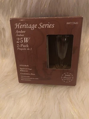 Heritage Vintage 2-Pack 25W Dimmable Warm White ST18 Vintage - Image 1 of 2
