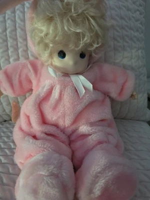 Nueva muñeca vintage Heather Precious Moments Pink Bunny Rabbit, 1994 Foto 1 de 2