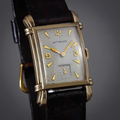 🇨🇭Vtg 1950 年代浪琴表 Wittnauer 男式礼服经典 17J 手表原装表盘 Srviced — 第 1/4 张图片