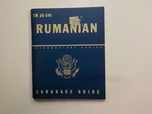 Folleto de la Segunda Guerra Mundial 1943 serie introductoria rumana libro guía de idiomas Rumania Segunda Guerra Mundial - Imagen 1 de 2