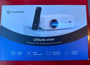 Vankyo Leisure 470W 720P Portable Projector with Wireless Connectivity - Picture 1 of 6