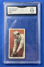 1909-11 T206 Piedmont Hand Cut John Ganzel Reds Highlanders Pirates GMA 3.5