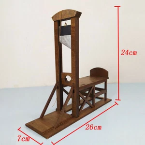 handmade DIY Wood Guillotine Model For  Soldier Scene Accessories prop#24*26*7cm - Picture 1 of 5