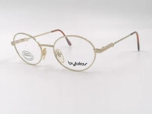 Authentic Vintage Byblos B589 Oval Glasses Frame Unisex Stock Eyewear 90s - Picture 1 of 8