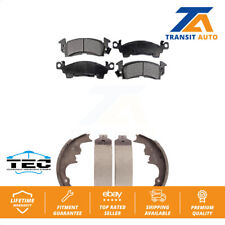Front Rear Ceramic Brake Pads And Drum Shoes Kit For Chevrolet Astro GMC Safari