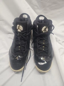 NIKE AIR JORDAN 6 RINGS BLACK METALLIC GOLD 322992-007 SIZE 11 - Picture 1 of 11