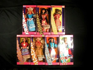 Barbie Dolls Of The World Collection Special Edition Group of 7 - Picture 1 of 12