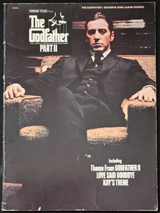The Godfather II 1974 Souvenir Songbook w Sheet Music Photos Al Pacino Coppola - Picture 1 of 10