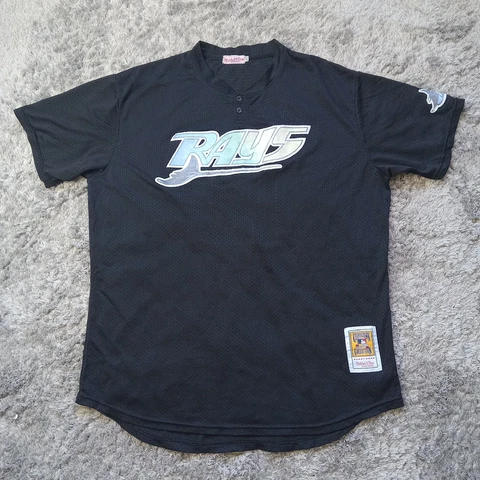 Mitchell & Ness Authentic Jersey Black Tampa Bay Rays 1998 Wade Boggs 2XL - 52 Cover