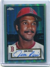 2021 Topps Chrome Platinum - JIM RICE - Autograph Refractor  BOSTON RED SOX /150