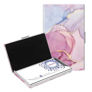 Business Card Holder Stainless Steel Professional Slim Name Card Case Organizer - Picture 1 of 14