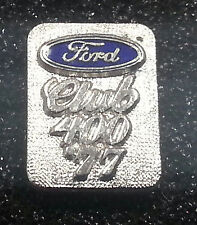 Ford Screw Club 400 1977 Stamped 585 Gold - White Gold Enamelled 9x12mm