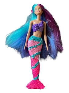 Barbie Dreamtopia Mermaid Purple Blue Hair Pink Tail Doll 13.5" - Picture 1 of 6