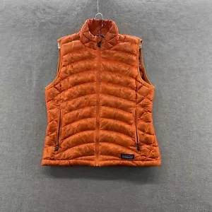 patagonia womens size s orange goosedown packable ultra lightweight puffer vest - Picture 1 of 8