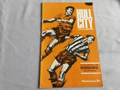 Hull City v Rotherham United  - 25th April 1968        (hc2) - Image 1 of 2