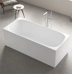 Bath Tub Corner Or Free Standing Modern Slimline Cube Design 1500 x 750 x 585mm - Picture 1 of 6