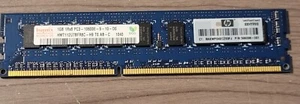 π Memoria HP 500208-061 1GB 1Rx8 PC3 10600E -9-10-D0 - Foto 1 di 2