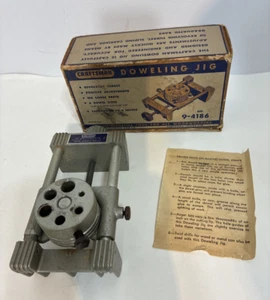 Vintage Craftsman Dowel Doweling Jig 9-4186 Revolving Turret, 6 dowel sizes - Picture 1 of 12