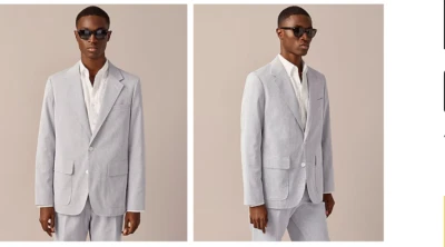 J.Crew $398 Kenmare Relaxed-fit suit jacket in Italian cotton pincord 39R BV098 - Image 1 of 4