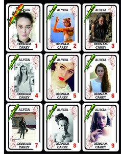 ALYCIA DEBNAM CAREY 50 COLLECTIBLE SPANISH PLAYING CARDS - ARGENTINA! - NIB