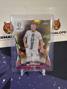 2024 Topps Chrome Sapphire UEFA EURO Jasmin Kurtic GOLD #32/50 - Picture 1 of 2