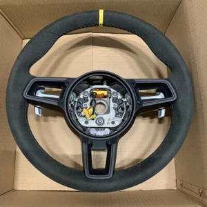 OEM Genuine Porsche 718 982 GT4 RS 911 991 GT3 GT2 Alcantara Steering Wheel - Picture 1 of 12